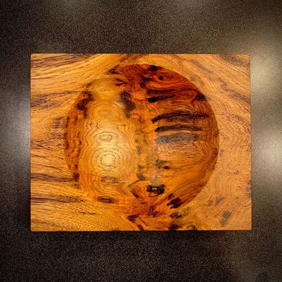 Peter Cline writes "3 coats of Waterlox Original, finished with Gilboy’s Antique Gold beeswax polish."