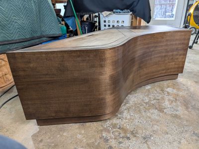 Jim Klawon's curvy custom bench.