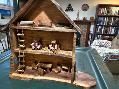 Sue's bear house for her granddaughter